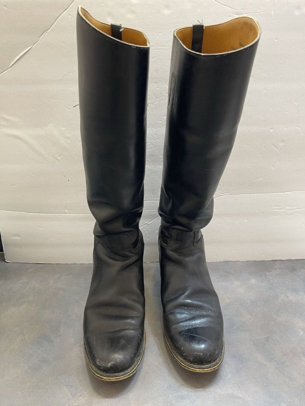 Marlborough English Riding Boots 8.5C Womens Tall Equestrian Derby Hunt Leather